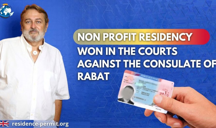 NON -PROFIT RESIDENCY Won in court against the consulate of Rabat