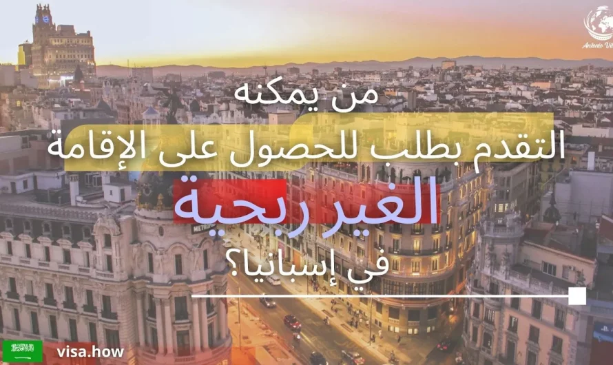 Who can apply for non profit residency in Spain?